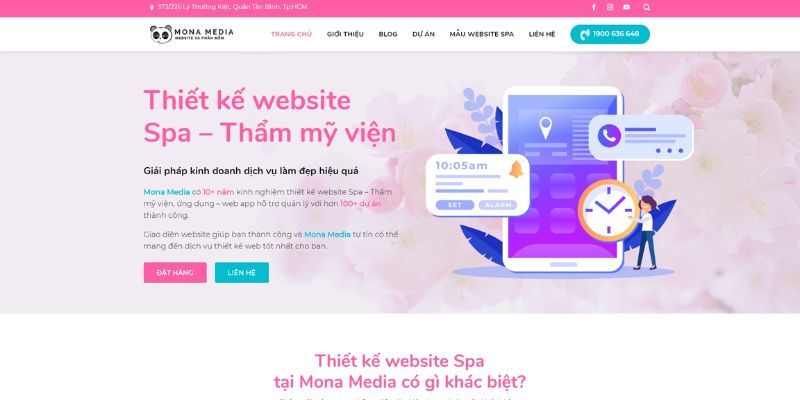 Mona Media - Công ty thiết kế website spa - thẩm mỹ viện hàng đầu Việt Nam