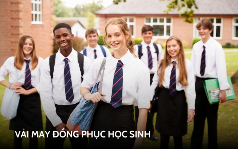 vải may đồng phục học sinh