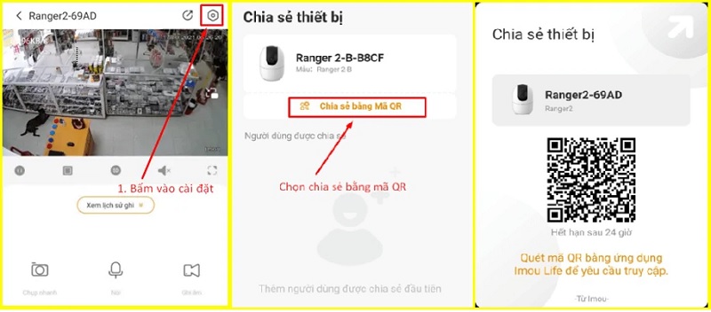 chia sẻ theo mã qr