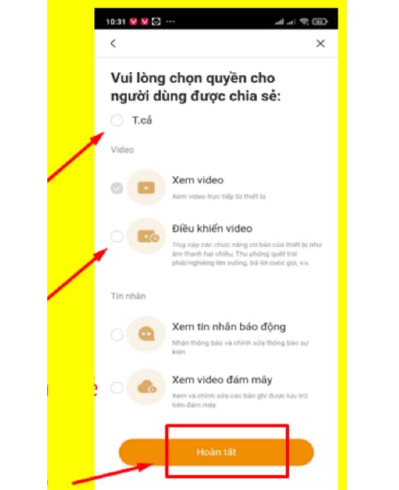 phân quyền truy cập cho tài khoản