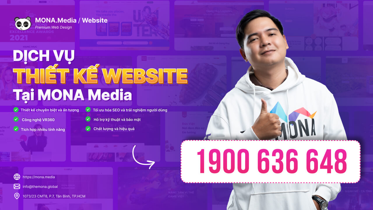 Dịch vụ thiết kế website chuyên nghiệp tại MONA Media
