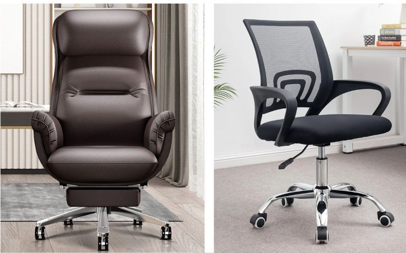 sự khác biệt về kiểu dáng và chất liệu