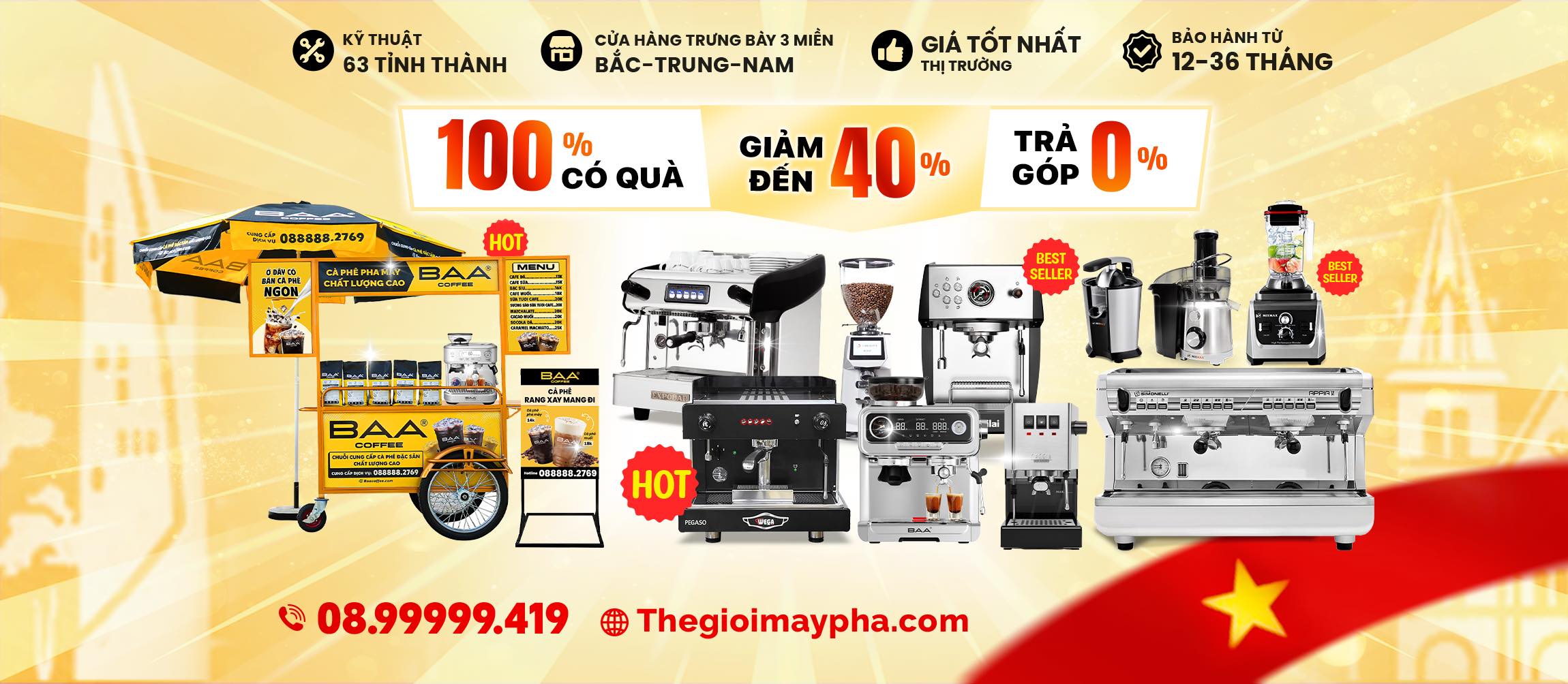 Thế Giới Máy Pha - Địa chỉ mua máy pha cà phê chính hãng, giá tốt